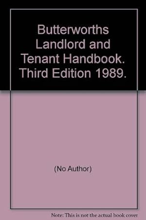 Seller image for Butterworths Landlord and Tenant Handbook for sale by WeBuyBooks