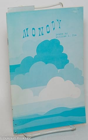 Immagine del venditore per Laughing Bear #4: Monody by William L. Fox venduto da Bolerium Books Inc.