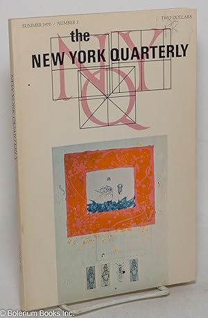 Imagen del vendedor de The New York Quarterly: vol. 1, #3, Summer 1970: Craft Interview with Anne Sexton a la venta por Bolerium Books Inc.