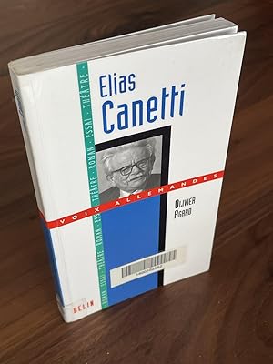 Image du vendeur pour Elias Canetti mis en vente par Libraire Gabor