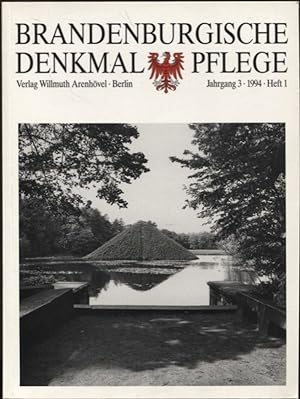 Bild des Verkufers fr Brandenburgische Denkmalpflege Jahrgang 3 1994 Heft 1 zum Verkauf von Flgel & Sohn GmbH