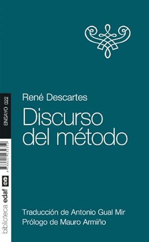 Bild des Verkufers fr Discurso del mtodo/ Discourse on Method -Language: spanish zum Verkauf von GreatBookPrices