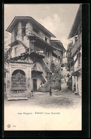 Bild des Verkufers fr Cartolina Baveno /Lago Maggiore, Casa Morandi zum Verkauf von Bartko-Reher