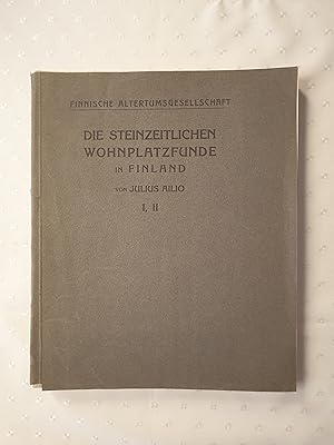 Bild des Verkufers fr Die steinzeitlichen Wohnplatzfunde in Finland. zum Verkauf von avelibro OHG