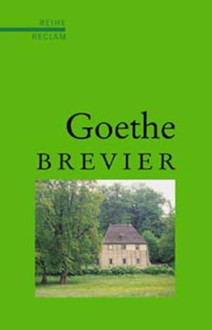 Image du vendeur pour Goethe-Brevier mis en vente par Modernes Antiquariat - bodo e.V.