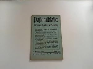 Seller image for Pastoralbltter. 78. Jahrgang. 4. Heft. Januar 1936. for sale by Zellibooks. Zentrallager Delbrck