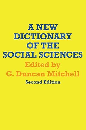 Seller image for A New Dictionary of the Social Sciences for sale by moluna