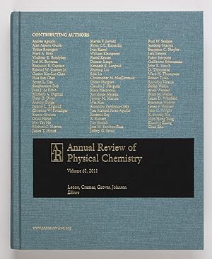 Bild des Verkufers fr Annual Review of Physical Chemistry Volume 62, 2011 zum Verkauf von Buchkanzlei