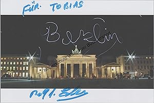 Original Autogramm Rolf Eden (1930-2022) /// Autograph signiert signed signee