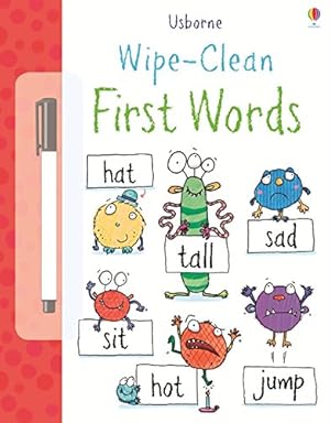 Imagen del vendedor de Wipe Clean First Words (Usborne Wipe Clean Books) [Soft Cover ] a la venta por booksXpress