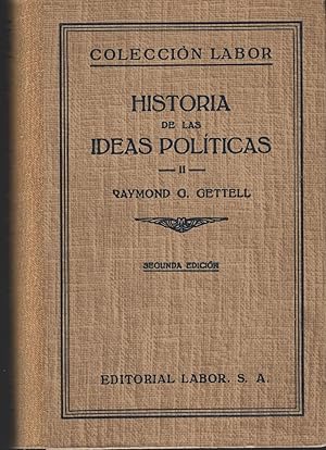 Seller image for HISTORIA DE LAS IDEAS POLITICAS. TOMO II. Biblioteca de Iniciacin Cultural. for sale by Librera Hijazo