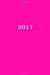 Image du vendeur pour 2017: Kalender/Dato bog: 1 uge på 2 sider, Format 6" x 9" (15,2 cm x 22,9 cm), Dække pink (Volume 1) (Danish Edition) [Soft Cover ] mis en vente par booksXpress