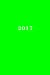 Image du vendeur pour 2017: Calendario/Planificador de cita: 1 semana en 2 lados, Formato 6" x 9" (15.24 x 22.86 cm), Encuadernación verde (Volume 6) (Spanish Edition) [Soft Cover ] mis en vente par booksXpress