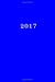 Image du vendeur pour 2017: Kalender/Terminplaner: 1 Woche auf 2 Seiten, Format ca. A5, Cover blau (Volume 8) (German Edition) [Soft Cover ] mis en vente par booksXpress