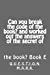 Seller image for Can you break the code of the book? and worked out the answers of the secret of: of the book? Book E (question mark) (Volume 5) [Soft Cover ] for sale by booksXpress