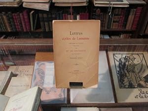 Seller image for Lettres crites de Lausanne. for sale by Librairie FAUGUET