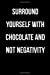 Seller image for Surround Yourself With Chocolate And Not Negativity: Blank Lined Journal [Soft Cover ] for sale by booksXpress