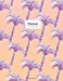 Seller image for Notebook: Florida Palm Trees Journal, Lined, 8.5 x 11, Purple and Peach (Tropical Journal) [Soft Cover ] for sale by booksXpress