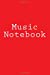 Seller image for Music Notebook: Music Journal, Stave Notebook [Soft Cover ] for sale by booksXpress