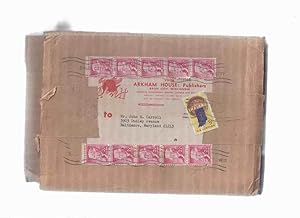 Image du vendeur pour ARKHAM HOUSE Mailing Carton / Box from 1966 / 1967 mis en vente par Leonard Shoup