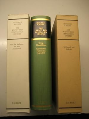 Bild des Verkufers fr Die Kunst des deutschen Mbels. Mbel u. Vertfelungen des dt. Sprachraums von den Anfngen bis zum Jugendstil. 3 Bde. zum Verkauf von Mller & Grff e.K.