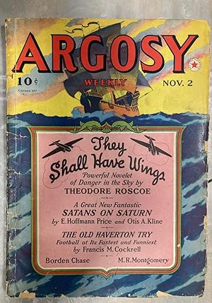 Bild des Verkufers fr Argosy November 2, 1940 Volume 303 Number 2 zum Verkauf von biblioboy