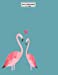 Seller image for sketchbook by a madoo: Flamingo in love on green cover (8.5 x 11) inches 110 pages, Blank Unlined Paper for Sketching, Drawing, Whiting, Journaling . in love on green sketchbook (Volume 4) [Soft Cover ] for sale by booksXpress