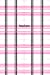 Seller image for Notes: 6" x 9" Notebook with Pink Diagonal Plaid Pattern Cover; 110 Blank Lined Pages; Matte Softcover; Blank Notebook [Soft Cover ] for sale by booksXpress