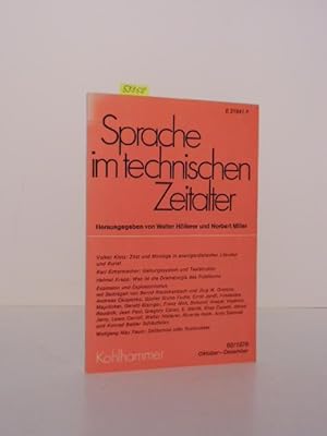 Bild des Verkufers fr Sprache im technischen Zeitalter. Ausgabe 60/1976. zum Verkauf von Kunstantiquariat Rolf Brehmer