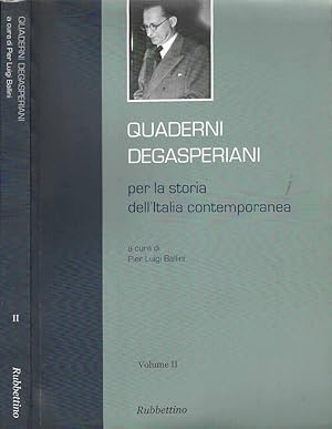 Immagine del venditore per Quaderni Degasperiani Per la storia dell'Italia contemporanea venduto da Biblioteca di Babele