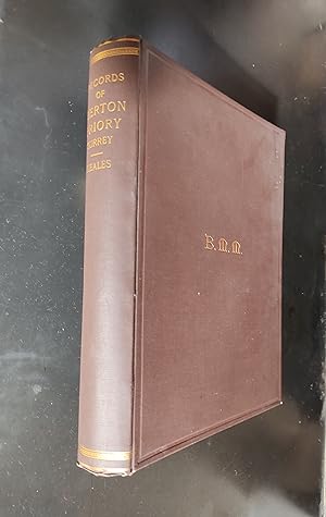 Image du vendeur pour The Records of Merton Priory In The County of Surrey Chiefly from Early and Unpublished Documents mis en vente par Amnesty Bookshop - Brighton