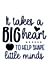 Image du vendeur pour It Takes a Big Heart to Help Shape Little Minds: A Notebook & Blank Lined Journal; Perfect Gift Under 10 for Teacher Appreciation, Summer Break, or . (Composition Book, 120 pages, 6x9 inches) [Soft Cover ] mis en vente par booksXpress