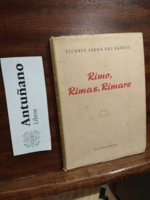 Imagen del vendedor de Rimo, rimas, rimare a la venta por Libros Antuano