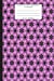 Seller image for College Ruled Composition Notebook. 6" x 9". 120 Pages: Pink Stars Wallpaper Motif Pattern Cover. College ruled paper, medium ruled paper. For middle . Back to school composition notebook. [Soft Cover ] for sale by booksXpress