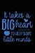 Image du vendeur pour It Takes a Big Heart to Help Shape Little Minds: A Notebook & Blank Lined Journal; Perfect Gift Under $10 for Teacher Appreciation, Summer Break, or . (Composition Book, 100 pages, 6x9 inches) [Soft Cover ] mis en vente par booksXpress