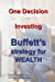 Bild des Verkufers fr One Decision Investing: Buffett's strategy for WEALTH [Soft Cover ] zum Verkauf von booksXpress