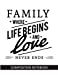 Bild des Verkufers fr Family Where Life Begins And Love Never Ends: Composition Notebook [Soft Cover ] zum Verkauf von booksXpress