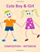 Seller image for Cute Boy And Girl: Composition Notebook [Soft Cover ] for sale by booksXpress