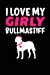 Seller image for I Love My Girly Bullmastiff: Black, Pink & White Design, Blank College Ruled Line Paper Journal Notebook for Dog Moms and Their Families. (Dog Gender . Book: Journal Diary For Writing and Notes) [Soft Cover ] for sale by booksXpress