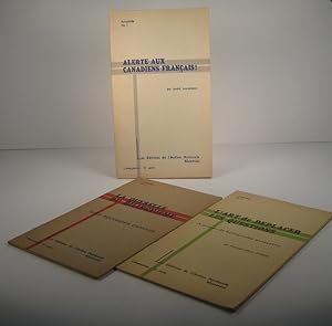 Seller image for Alerte aux Canadiens franais ! La querelle du bilinguisme : trois documents capitaux. L'art de dplacer les questions. A propos de bilinguisme mercantile. 3 Brochures for sale by Guy de Grosbois