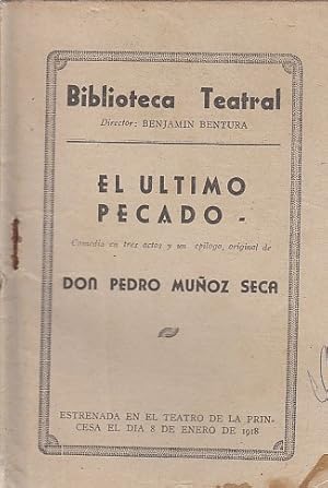 Imagen del vendedor de EL ULTIMO PECADO a la venta por Librera Vobiscum