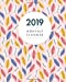 Seller image for 2019 Monthly Planner: 12 Month Grid Overview, Calendar January - December 2019 (Large Size) [Soft Cover ] for sale by booksXpress