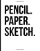Imagen del vendedor de Pencil. Paper. Sketch.: 8,5x11 Large Sketch Book Journal, Blank Unlined Paper for Sketching, Drawing, Writing. (My Sketch Books) (Volume 7) [Soft Cover ] a la venta por booksXpress