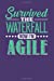 Image du vendeur pour Survived the Waterfall Now I'm Agile: Dark Purple, White & Green Design, Blank College Ruled Line Paper Journal Notebook for Project Managers and . Book: Journal Diary For Writing and Notes) [Soft Cover ] mis en vente par booksXpress