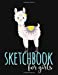 Imagen del vendedor de Sketchbook for Girls: Cute Llama Cover 8,5x11 Large Sketch Book Journal, Blank Unlined Paper for Sketching, Drawing, Writing. (My Sketch Books) (Volume 14) [Soft Cover ] a la venta por booksXpress