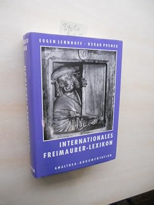 Bild des Verkufers fr Internationales Freimaurerlexikon. Unvernderter Nachdruck der Ausgabe 1932. zum Verkauf von Klaus Ennsthaler - Mister Book