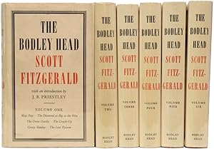 Seller image for The Bodley Head Scott Fitzgerald, with an Introduction by J.B. Priestley. Being a compilation of novels and shorter pieces, including: The Great Gatsby, The Last Tycoon, Tender is The Night, This Side of Paradise, The Beautiful and The Damned, The Rich Boy, Letters and Short Stories, etc. for sale by Adrian Harrington Ltd, PBFA, ABA, ILAB