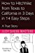 Seller image for How to Hitchhike from Texas to California in 3 Days in 14 Easy Steps: A True Story [Soft Cover ] for sale by booksXpress