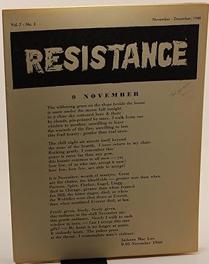 Resistance Vol. 7 No. 3 An Anarchist Review