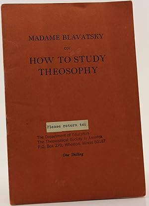 Seller image for How to Study Theosophy for sale by Better Read Than Dead